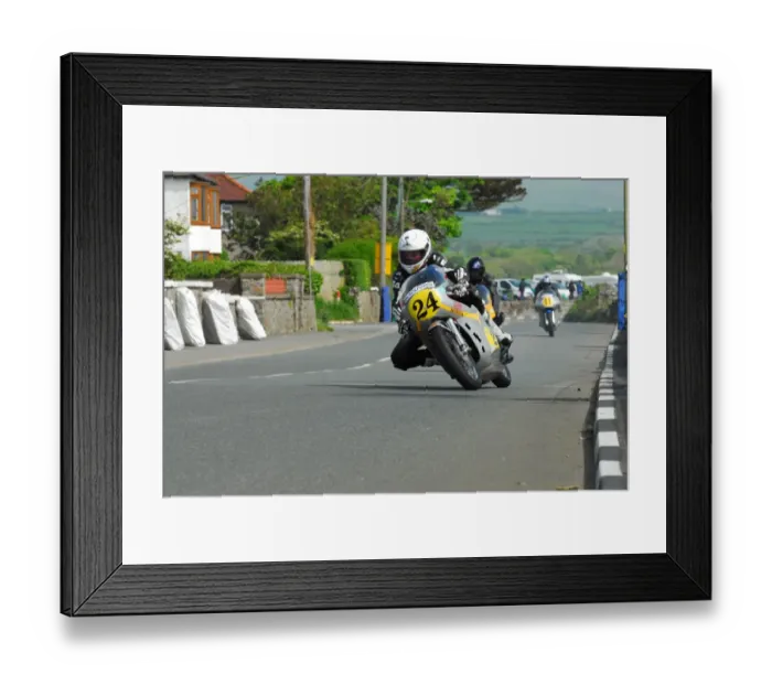 Framed Print : Peter Boast (McGill Honda) 2014 Pre TT Classic
