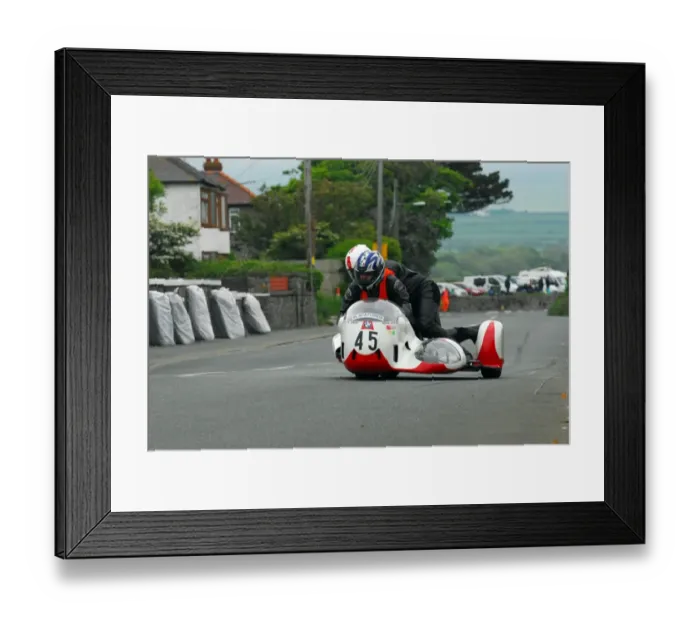 Framed Print : Dick Hawes & Bob Dowty (MRE BMW) 2014 Pre TT Classic Framed Print : Dick Hawes & Bob Dowty (MRE BMW) 2014 Pre TT Classic