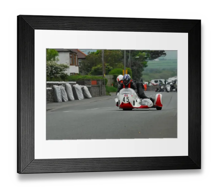 Framed Print : Dick Hawes & Bob Dowty (MRE BMW) 2014 Pre TT Classic Framed Print : Dick Hawes & Bob Dowty (MRE BMW) 2014 Pre TT Classic