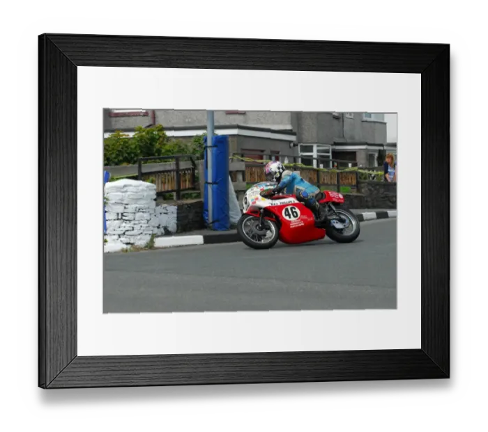 Framed Print : Alan Phillips (Rob North Trident) 2014 Pre TT Classic Framed Print : Alan Phillips (Rob North Trident) 2014 Pre TT Classic