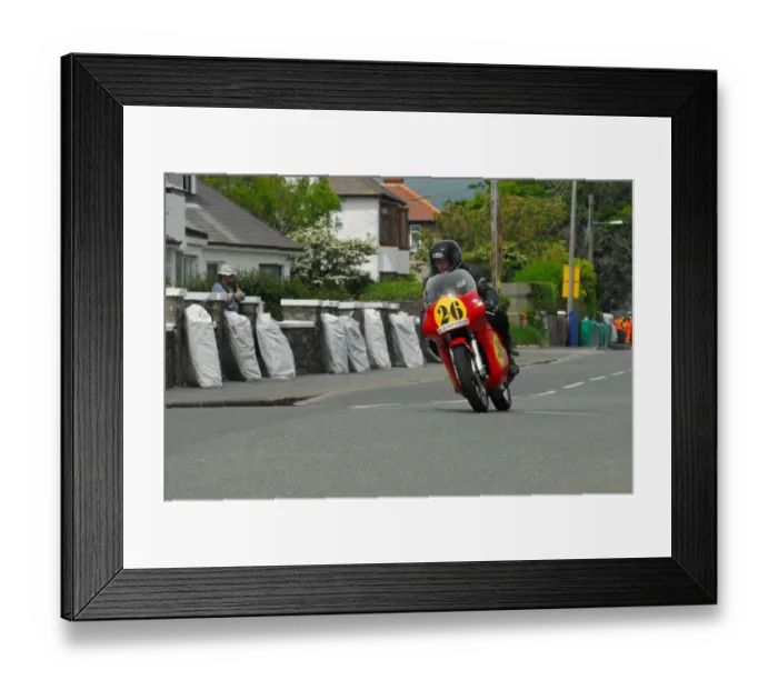 Framed Print : Gary Hutton (Honda) 2014 Pre TT Classic