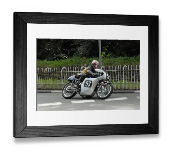 Framed Print : Brian Cooper (Seeley) 2009 Classic TT Framed Print : Brian Cooper (Seeley) 2009 Classic TT
