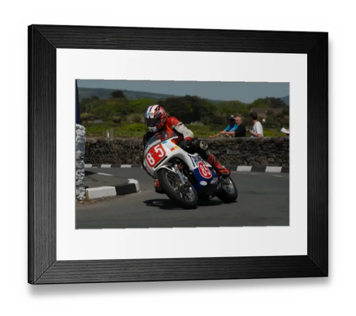 Framed Print : Simon Bartlett (Rob North Trident) 2009 Pre TT Classic Framed Print : Simon Bartlett (Rob North Trident) 2009 Pre TT Classic
