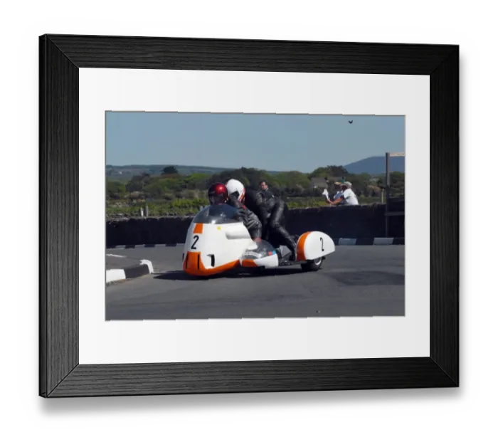 Framed Print : Eddy Toombs & Bob Dowty (BMW PI) 2009 Pre TT Classic Framed Print : Eddy Toombs & Bob Dowty (BMW PI) 2009 Pre TT Classic