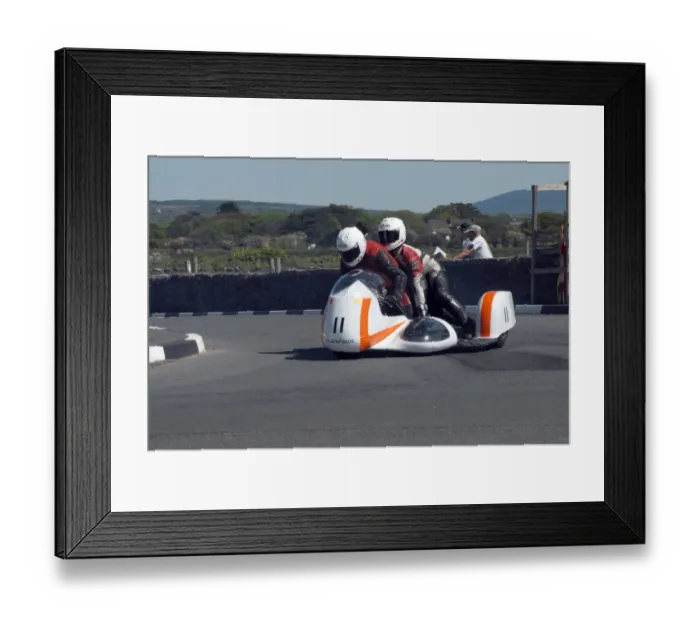 Framed Print : Ian Salter & Debbie Salter (M R Equipe Norton) 2009 Pre TT Classic Framed Print : Ian Salter & Debbie Salter (M R Equipe Norton) 2009 Pre TT Classic