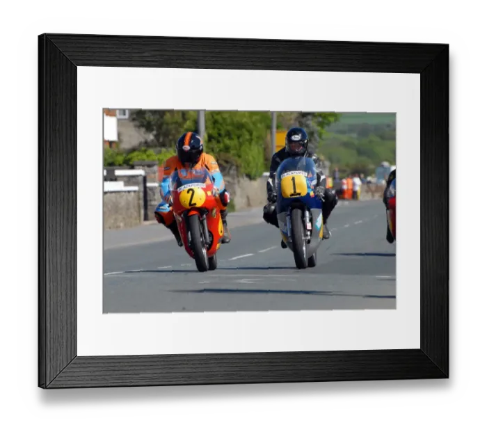 Framed Print : Roy Richardson (FCL Aermacchi) and Alan Oversby (Craven Norton) 2009 Pre TT Classic Framed Print : Roy Richardson (FCL Aermacchi) and Alan Oversby (Craven Norton) 2009 Pre TT Classic