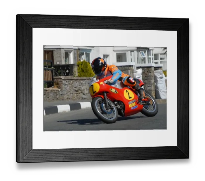 Framed Print : Roy Richardson (FCL Aermacchi) 2009 Pre TT Classic