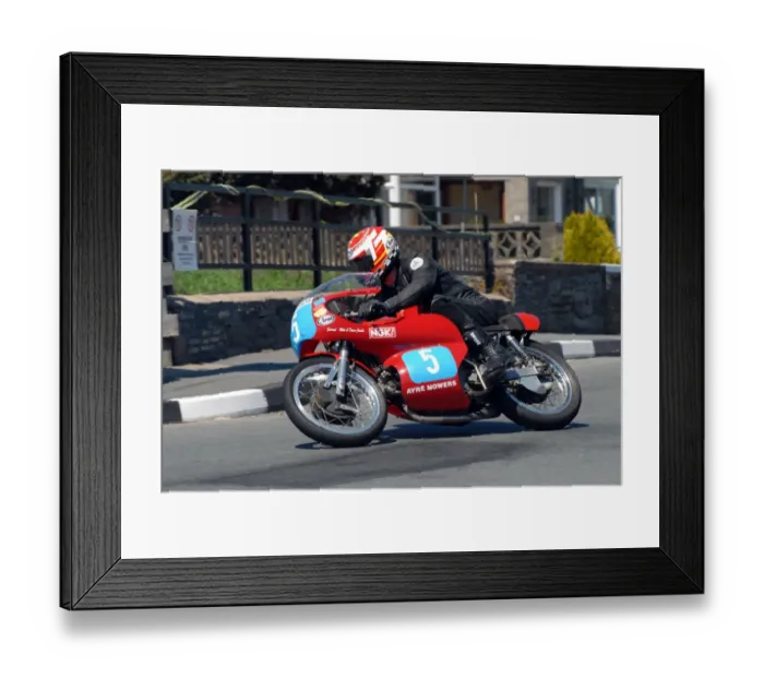 Framed Print : Allan Brew (Drixton Aermacchi) 2009 Pre TT Classic Framed Print : Allan Brew (Drixton Aermacchi) 2009 Pre TT Classic