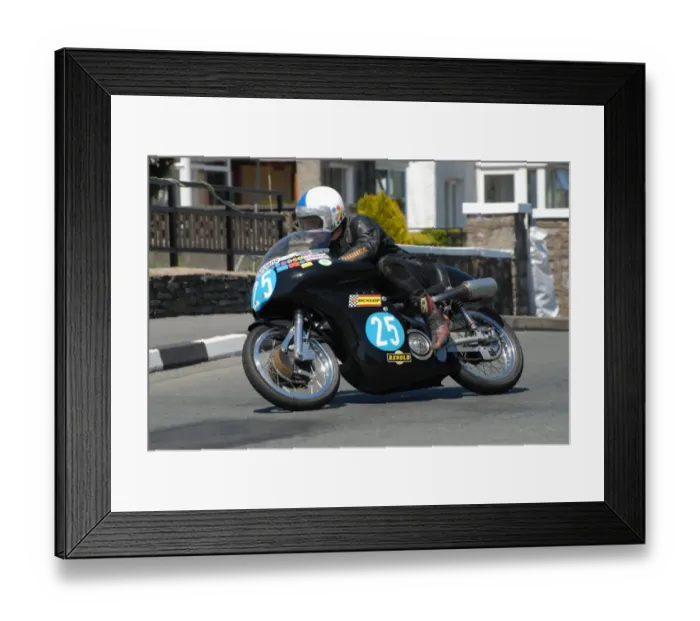 Framed Print : Mick Moreton (Seeley 7R) 2009 Pre TT Classic Framed Print : Mick Moreton (Seeley 7R) 2009 Pre TT Classic