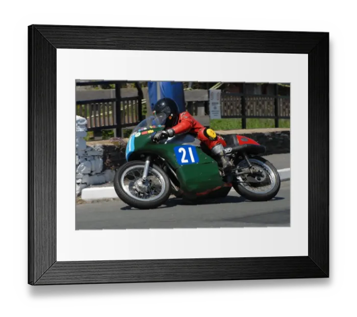Framed Print : Meredydd Owen (Seeley 7R) 2009 Pre TT Classic Framed Print : Meredydd Owen (Seeley 7R) 2009 Pre TT Classic
