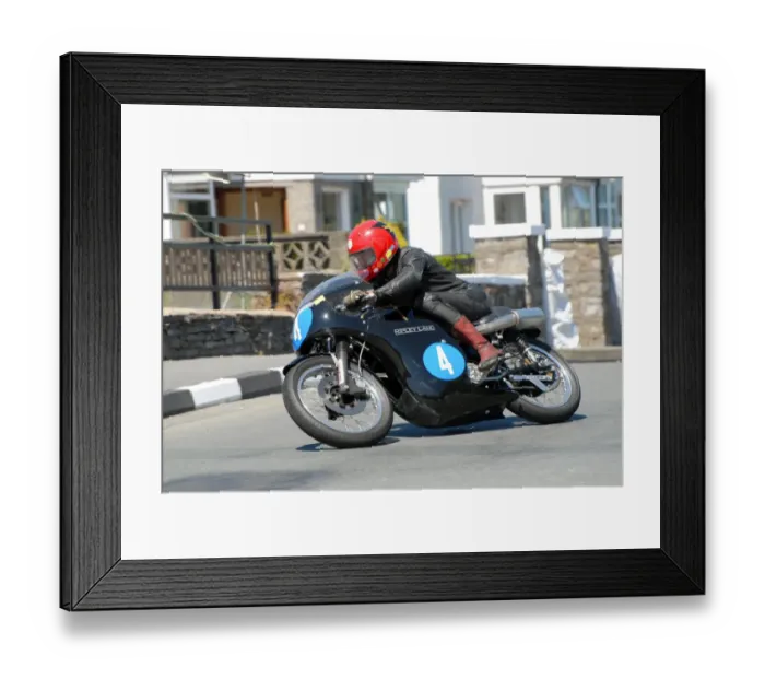 Framed Print : Bill Swallow (AJS) 2009 Pre TT Classic Framed Print : Bill Swallow (AJS) 2009 Pre TT Classic