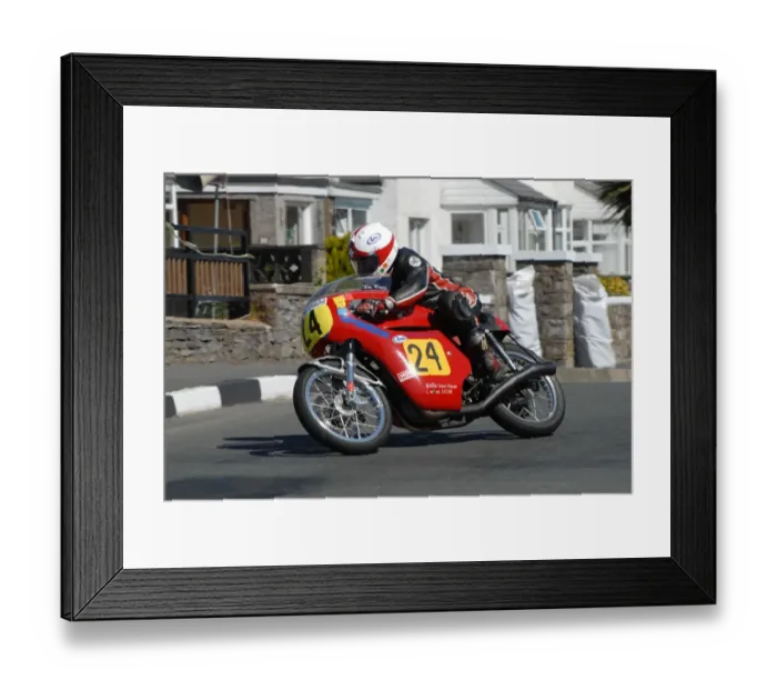 Framed Print : Les Cross (Honda) 2009 Pre TT Classic Framed Print : Les Cross (Honda) 2009 Pre TT Classic