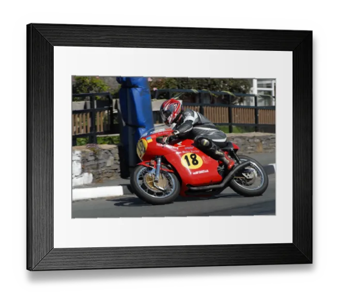 Framed Print : Trevor Rufus (Honda Drixton) 2009 Pre TT Classic Framed Print : Trevor Rufus (Honda Drixton) 2009 Pre TT Classic