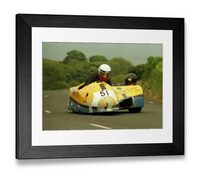 Framed Print : Bill Copson & Rodney Appleton (Baker Yamaha) 1988 Sidecar TT Framed Print : Bill Copson & Rodney Appleton (Baker Yamaha) 1988 Sidecar TT
