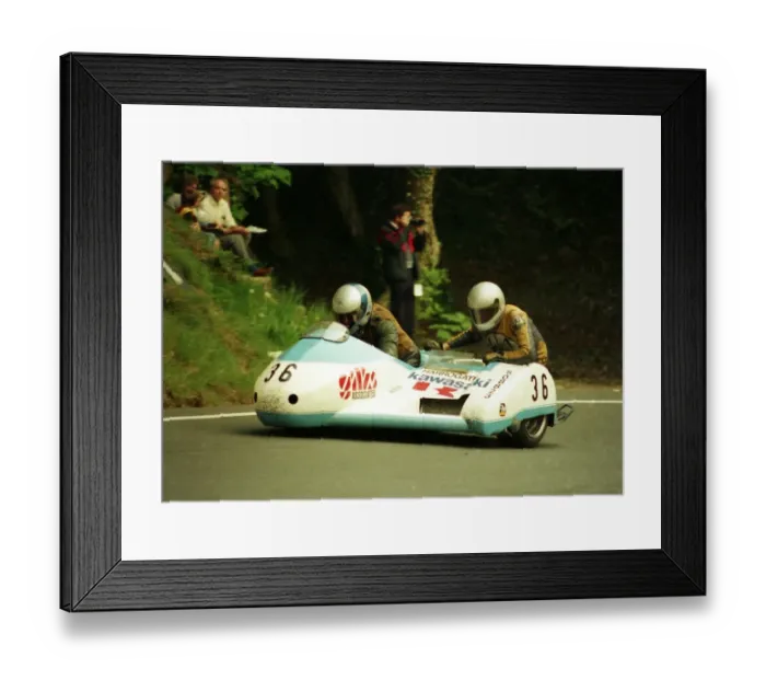 Framed Print : Michael Staiano & Alan Fisher (Windle Yamaha) 1987 Sidecar TT Framed Print : Michael Staiano & Alan Fisher (Windle Yamaha) 1987 Sidecar TT