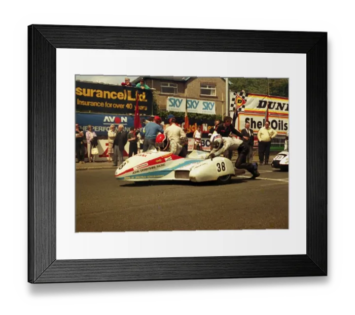 Framed Print : Patrick Kelly & Liam Kelly (Yamaha) 1987 Sidecar TT Framed Print : Patrick Kelly & Liam Kelly (Yamaha) 1987 Sidecar TT