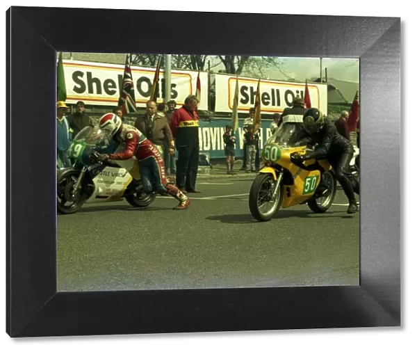 Ashley Gardner (Waddon) and Ken Inwood (Yamaha) 1986 Junior TT