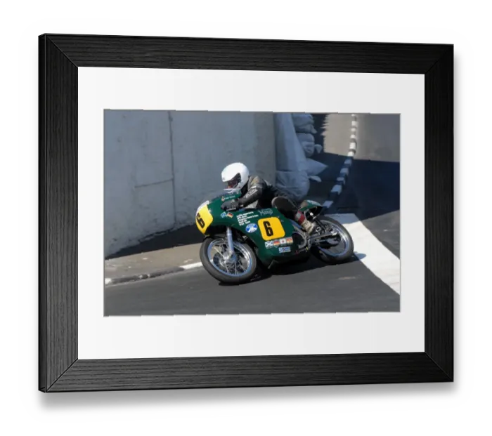 Framed Print : Wattie Brown (Petty Norton) 2010 Pre TT Classic Framed Print : Wattie Brown (Petty Norton) 2010 Pre TT Classic