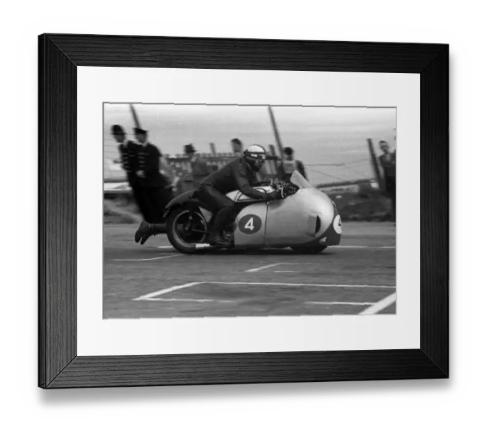 Framed Print : Bill Boddice & Bill Canning (Norton) 1957 Sidecar TT Framed Print : Bill Boddice & Bill Canning (Norton) 1957 Sidecar TT