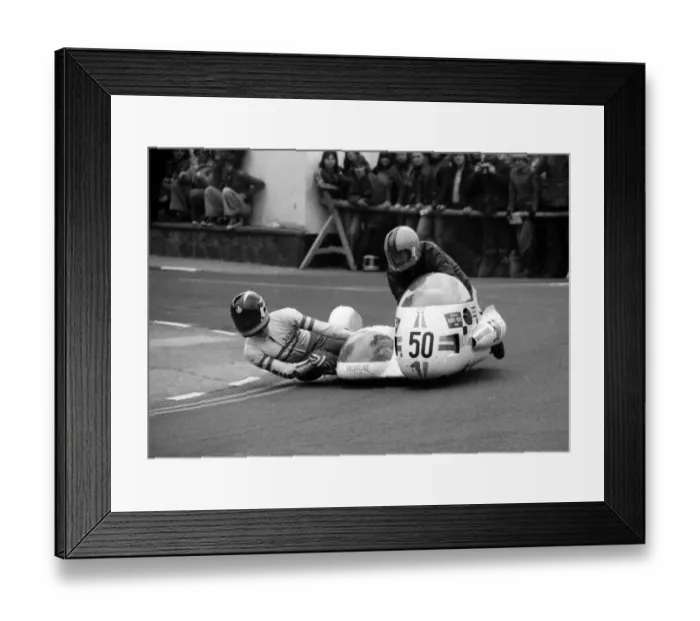 Framed Print : Egon Schons & Karl Lauterbach (BMW) 1977 Sidecar TT Framed Print : Egon Schons & Karl Lauterbach (BMW) 1977 Sidecar TT