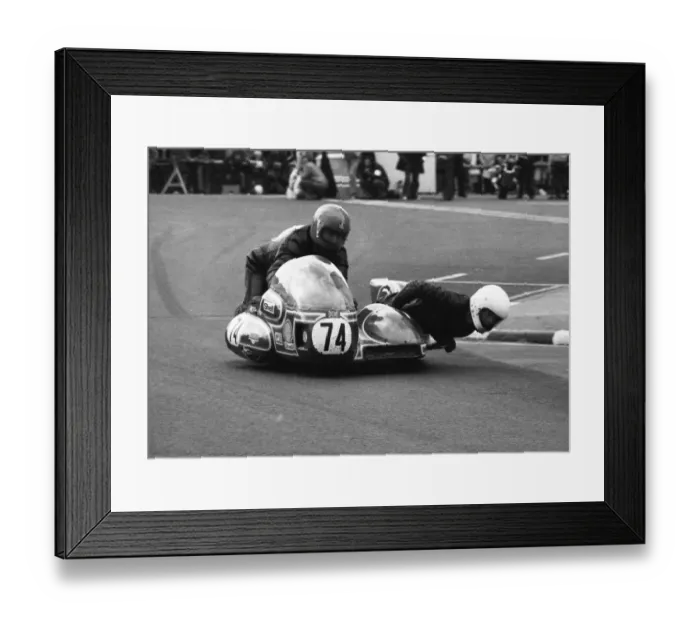 Framed Print : Maurice Tombs & Neil Francis (Moto Imp) 1977 Sidecar TT Framed Print : Maurice Tombs & Neil Francis (Moto Imp) 1977 Sidecar TT