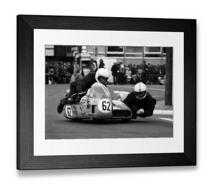 Framed Print : Gerry Flynn & Richard Burgess (GT Imp) 1977 Sidecar TT Framed Print : Gerry Flynn & Richard Burgess (GT Imp) 1977 Sidecar TT