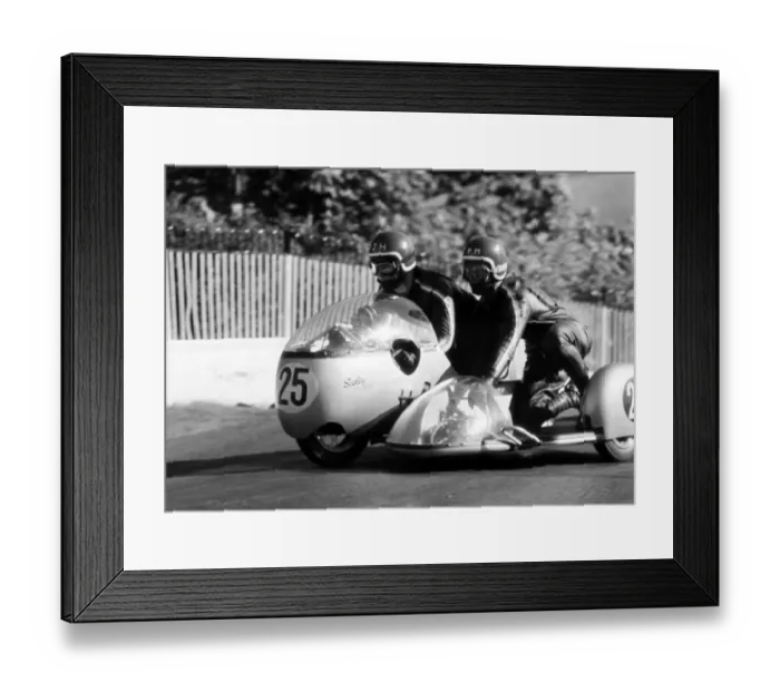 Framed Print : Dick Hawes & John Mann (Seeley) 1968 Sidecar TT Framed Print : Dick Hawes & John Mann (Seeley) 1968 Sidecar TT