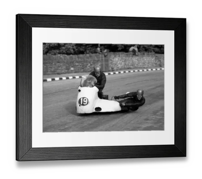 Framed Print : Len Taylor & J Kimberley (Norton) 1960 Sidecar TT Framed Print : Len Taylor & J Kimberley (Norton) 1960 Sidecar TT