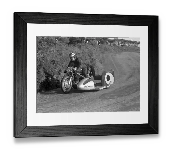 Framed Print : Len Taylor & Peter Glover (Norton Watsonian) 1954 Sidecar TT Framed Print : Len Taylor & Peter Glover (Norton Watsonian) 1954 Sidecar TT