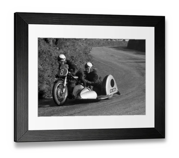Framed Print : Ernie Walker & D G Roberts (Norton) 1954 Sidecar TT Framed Print : Ernie Walker & D G Roberts (Norton) 1954 Sidecar TT