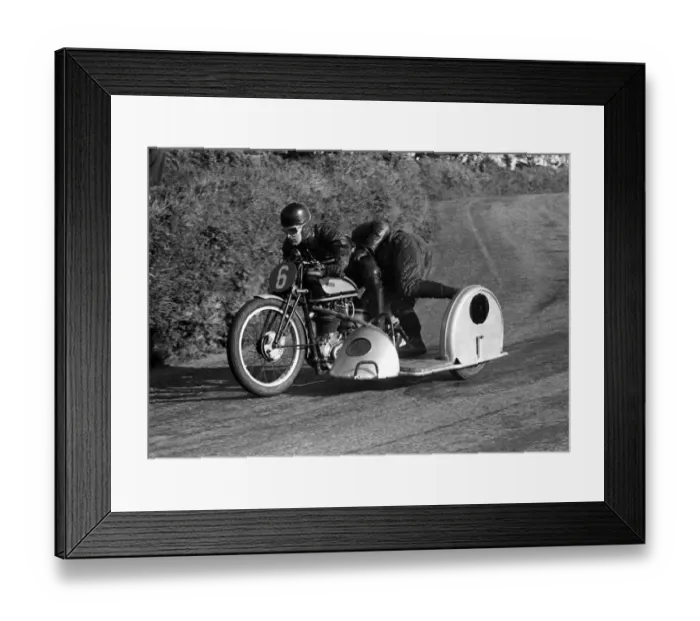 Framed Print : Derek Yorke & E J Green (Norton) 1954 Sidecar TT Framed Print : Derek Yorke & E J Green (Norton) 1954 Sidecar TT
