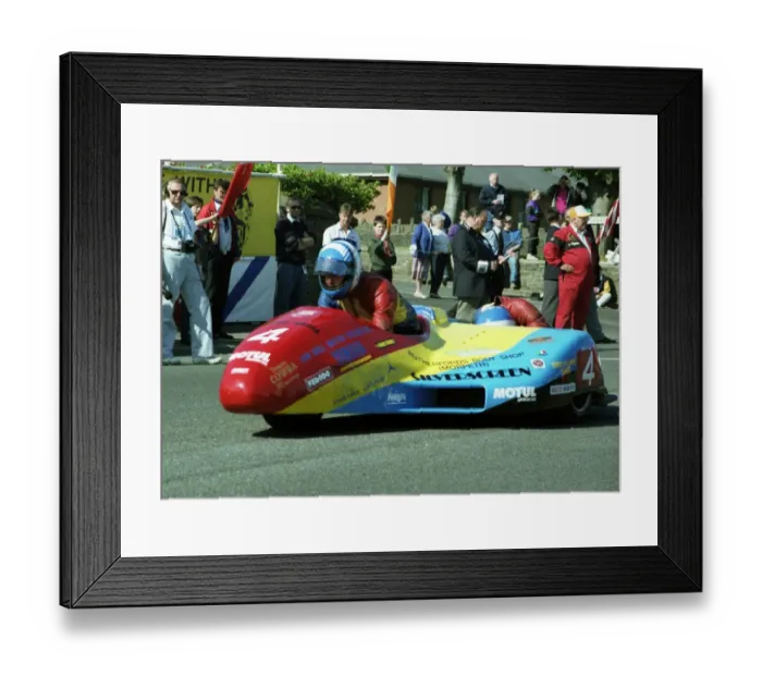 Framed Print : Geoff Bell & Keith Cornbill (Yamaha) 1991 Sidecar TT Framed Print : Geoff Bell & Keith Cornbill (Yamaha) 1991 Sidecar TT