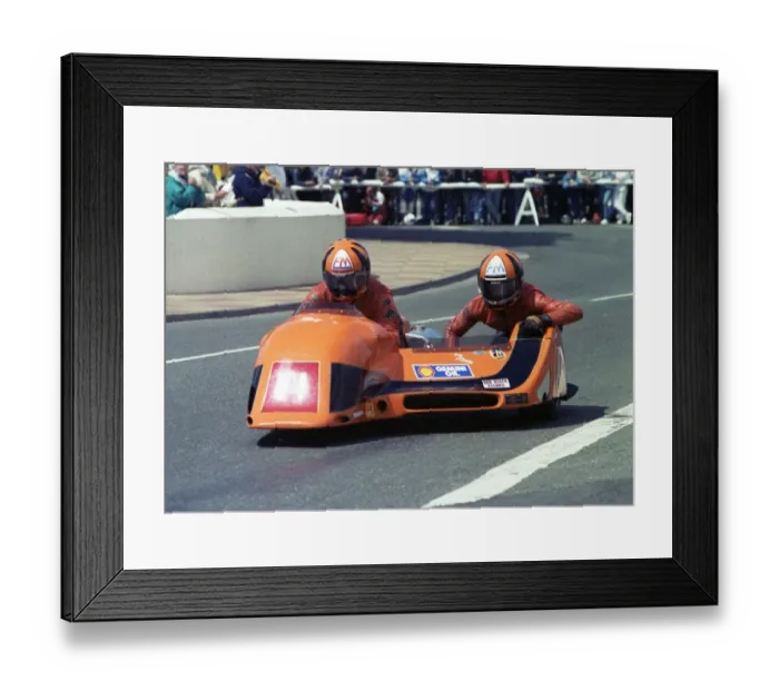 Framed Print : Roy Hanks & Tom Hanks (Ireson NRTH) 1990 Sidecar TT Framed Print : Roy Hanks & Tom Hanks (Ireson NRTH) 1990 Sidecar TT