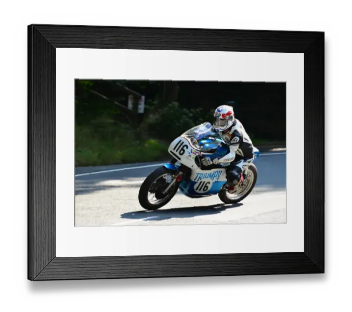 Framed Print : Gavin Lupton (Triumph) 2013 Formula Classic TT Framed Print : Gavin Lupton (Triumph) 2013 Formula Classic TT