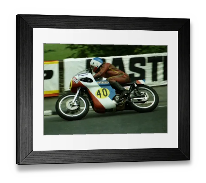 Framed Print : Dave Hughes (Arter Matchless) 1976 Senior TT