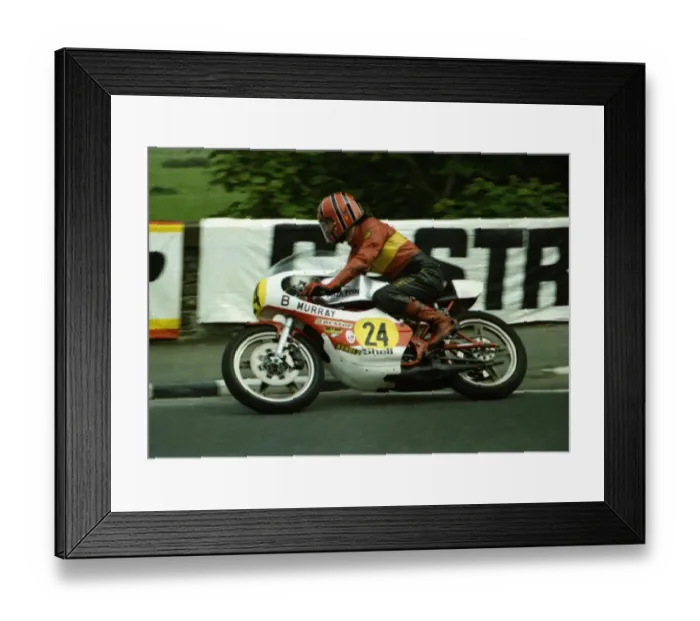Framed Print : Bernard Murray (Yamaha) 1976 Senior TT Framed Print : Bernard Murray (Yamaha) 1976 Senior TT