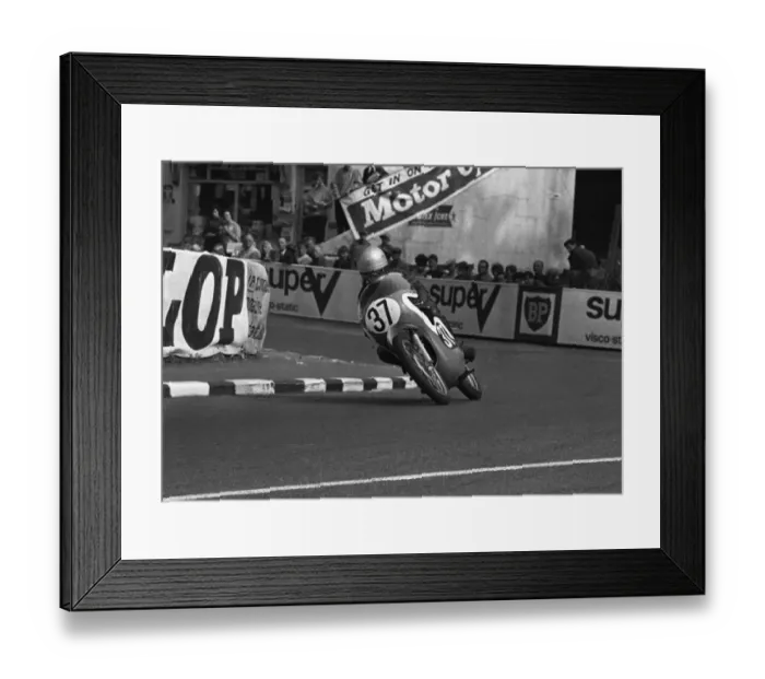 Framed Print : Charlie Mates (Tohatsu) 1966 50cc TT Framed Print : Charlie Mates (Tohatsu) 1966 50cc TT