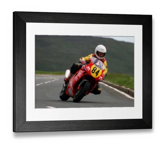 Framed Print : Trevor Keys (Yamaha) 1995 Junior TT Framed Print : Trevor Keys (Yamaha) 1995 Junior TT