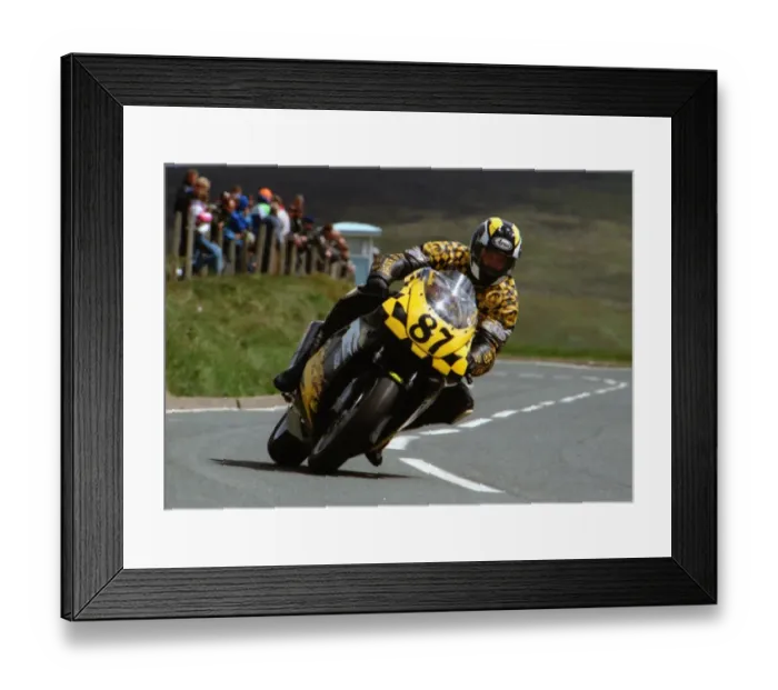 Framed Print : Graham Ruttle (Kawasaki) 1995 Junior TT Framed Print : Graham Ruttle (Kawasaki) 1995 Junior TT