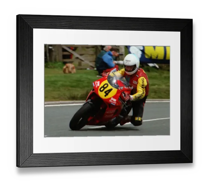 Framed Print : Trevor Keys (Yamaha) 1995 Junior TT Framed Print : Trevor Keys (Yamaha) 1995 Junior TT