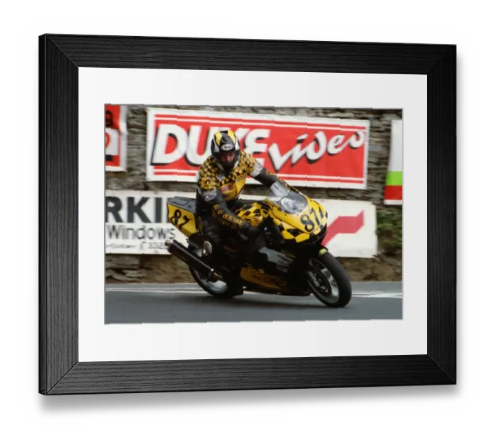 Framed Print : Graham Ruttle (Kawasaki) 1995 Junior TT Framed Print : Graham Ruttle (Kawasaki) 1995 Junior TT