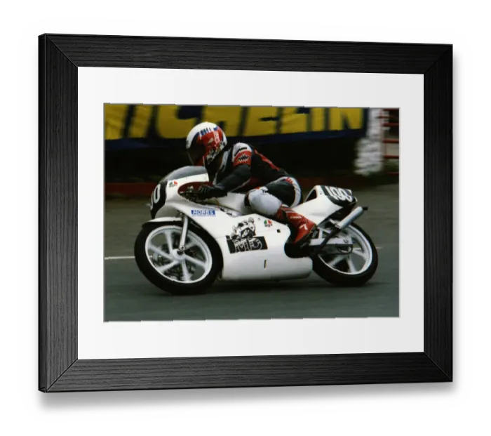 Framed Print : David Smith (Honda) 1992 Ultra Lightweight TT