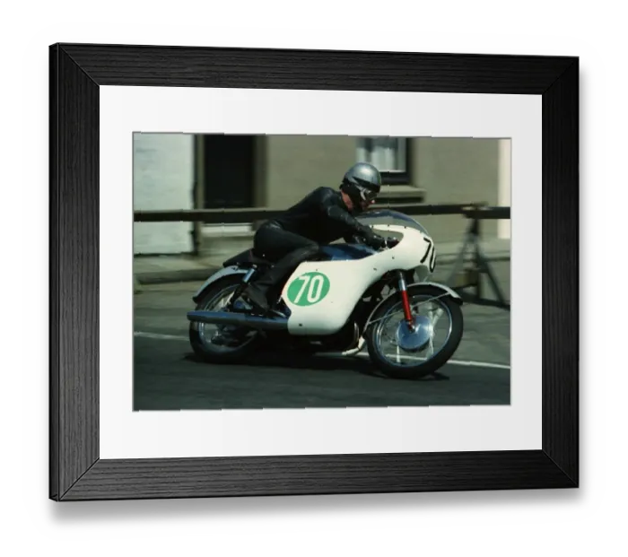 Framed Print : Eddy Johnson (Suzuki) 1967 Lightweight TT Framed Print : Eddy Johnson (Suzuki) 1967 Lightweight TT