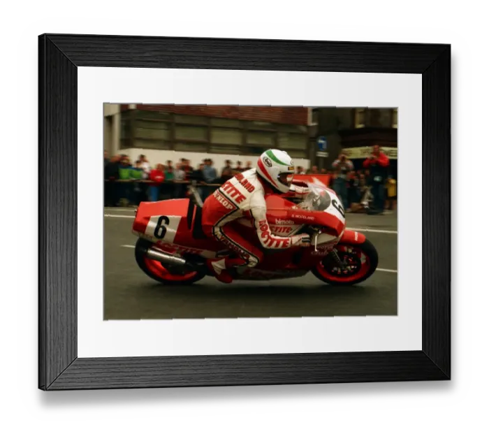 Framed Print : Barry Woodland (Bimota Yamaha) 1988 Formula One TT Framed Print : Barry Woodland (Bimota Yamaha) 1988 Formula One TT