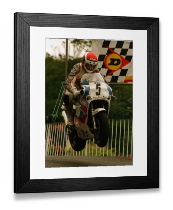 Framed Print : Trevor Nation (Suzuki) 1988 Formula One TT Framed Print : Trevor Nation (Suzuki) 1988 Formula One TT