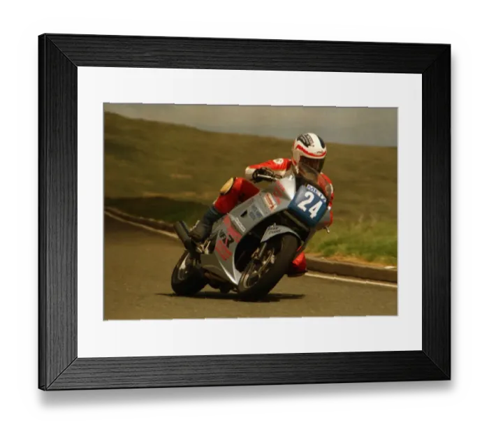 Framed Print : Nigel Barton (Honda) 1988 Production B TT Framed Print : Nigel Barton (Honda) 1988 Production B TT