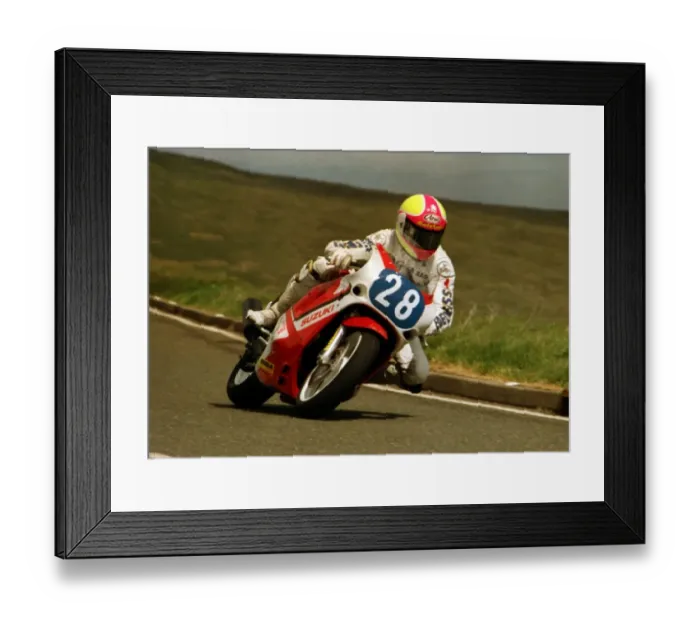 Framed Print : Mark Farmer (Suzuki) 1988 Production B TT Framed Print : Mark Farmer (Suzuki) 1988 Production B TT