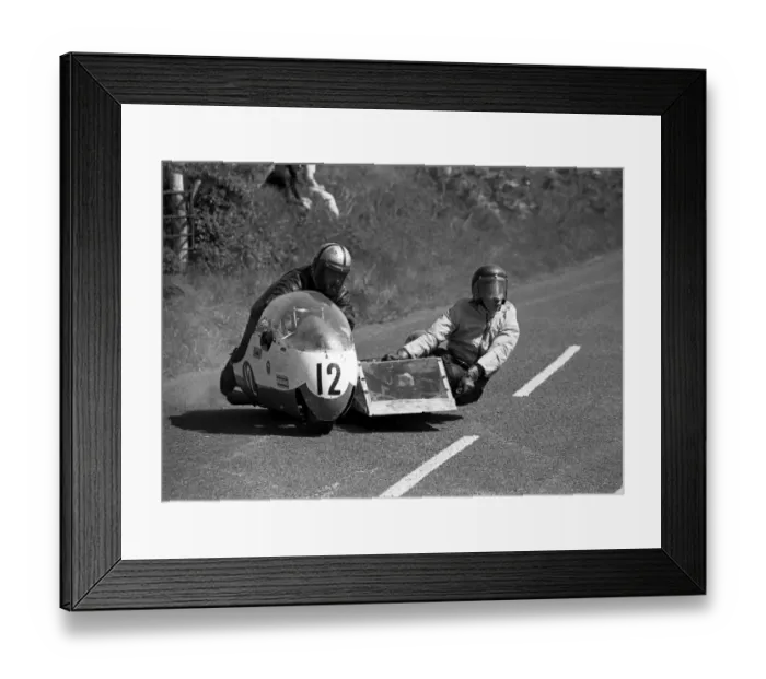 Framed Print : Billy Quayle & Keith Christian (BSA) 1975 Jurby Road Framed Print : Billy Quayle & Keith Christian (BSA) 1975 Jurby Road