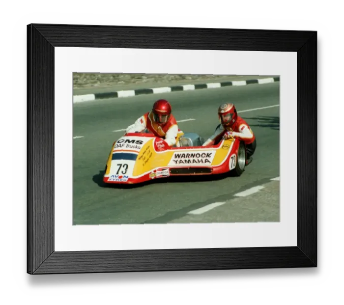 Framed Print : Craig McComb & Paschal Brady (Yamaha) 1984 Sidecar TT Framed Print : Craig McComb & Paschal Brady (Yamaha) 1984 Sidecar TT