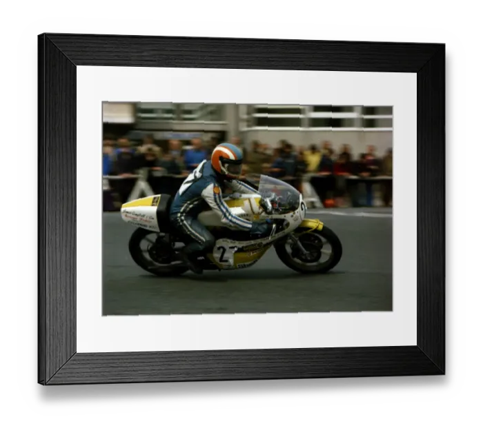 Framed Print : Jim Scott (Yamaha) 1976 Classic TT Framed Print : Jim Scott (Yamaha) 1976 Classic TT